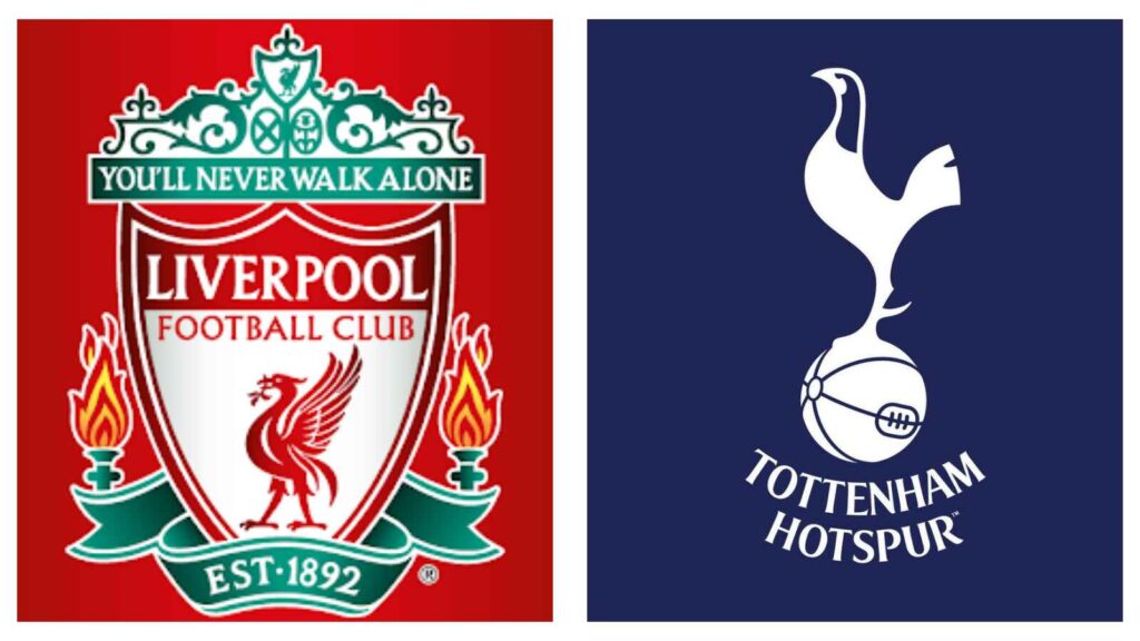 Liverpool and Tottenham logos Premier League
