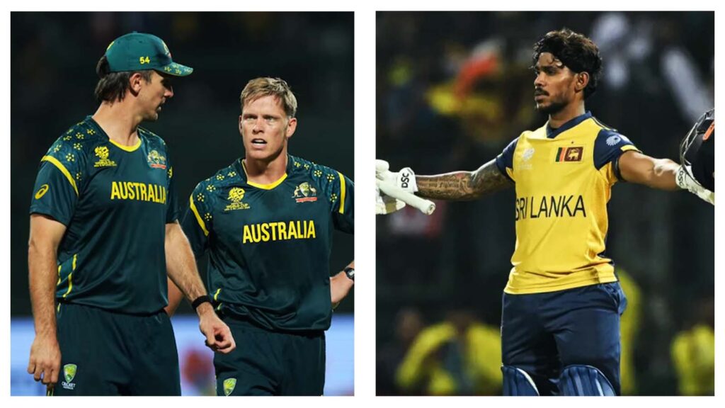 Mitchell Marsh, Nathan Ellis and Pathum Nissanka