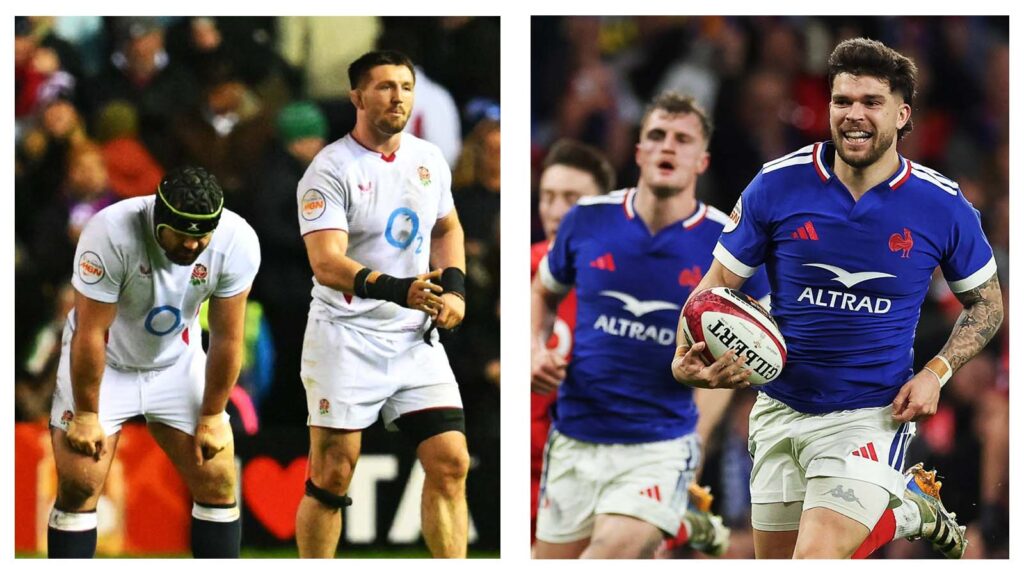 Six Nations England and France players