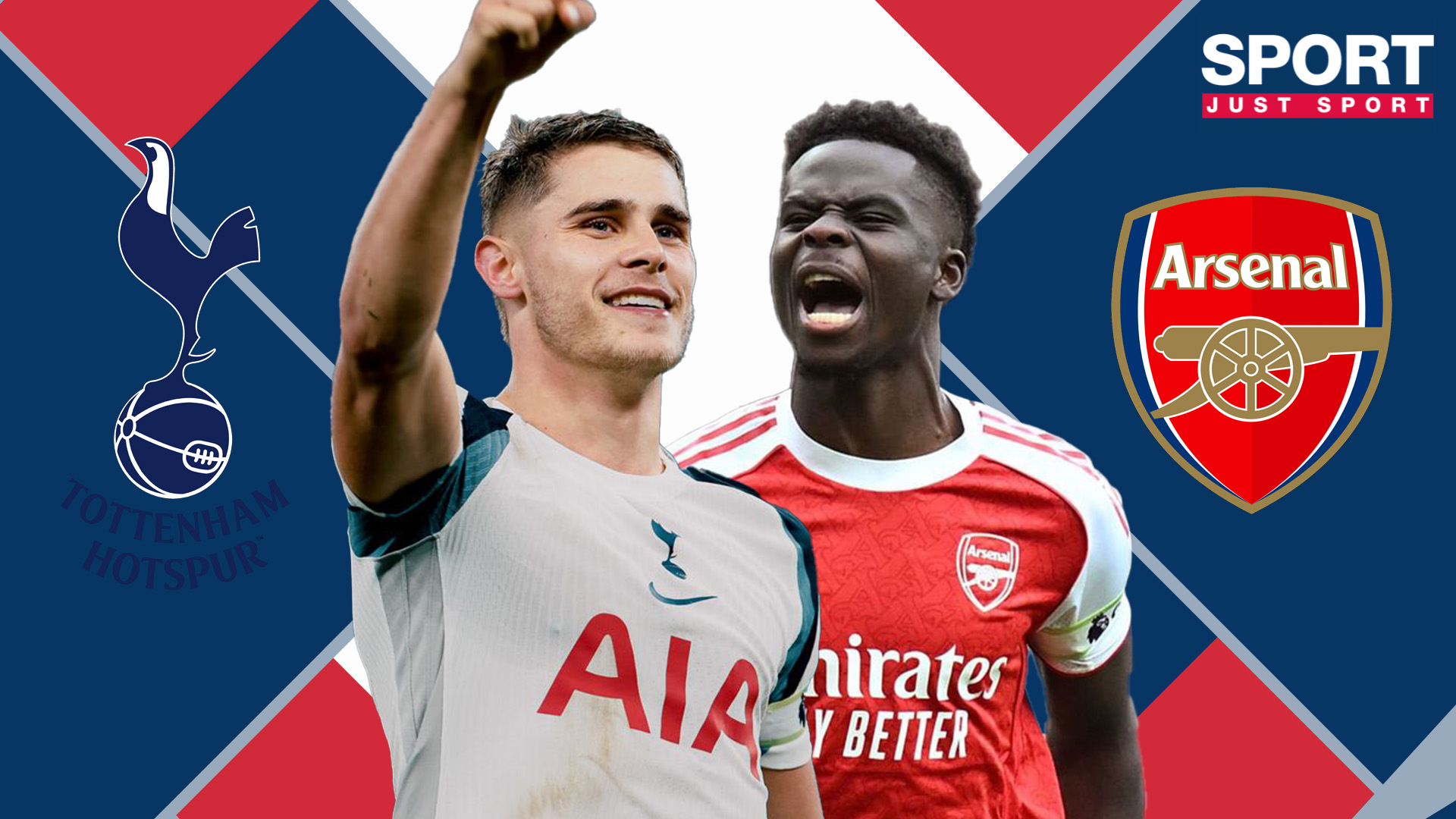 Van de Ven Bukayo Saka Tottenham Arsenal