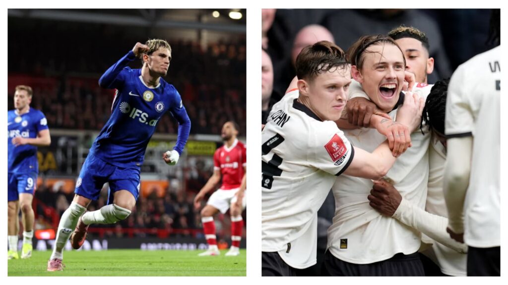 Chelsea's Alejandro Garnacho & Port Vale's Ben Waine