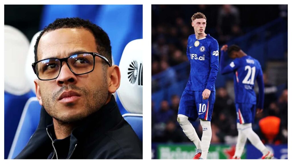 Liam Rosenior and Chelsea players