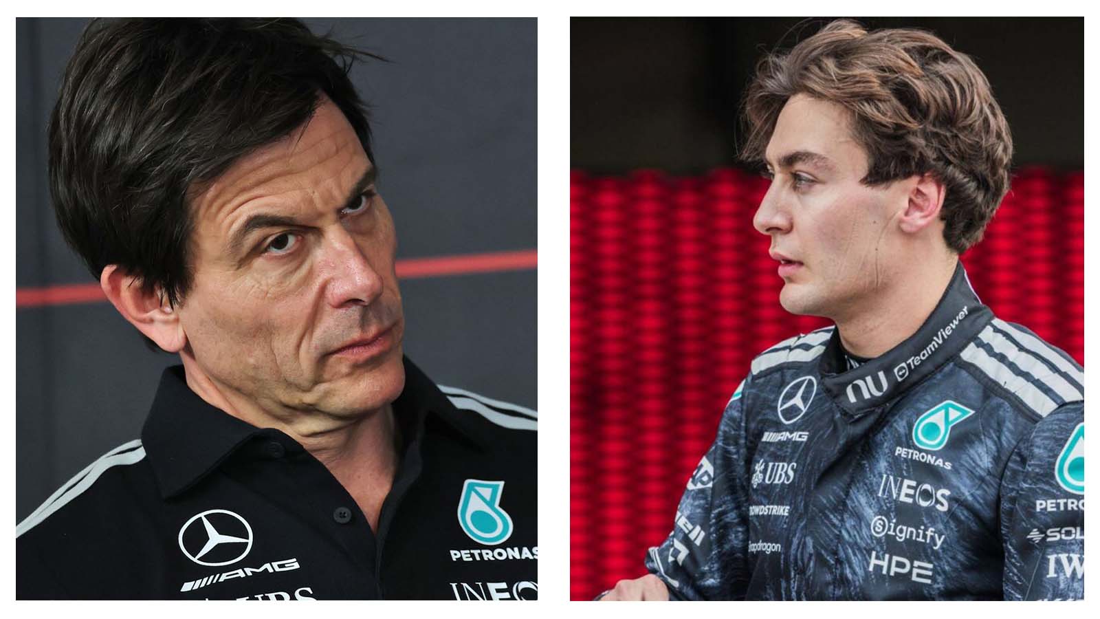 Toto Wolff and George Russell