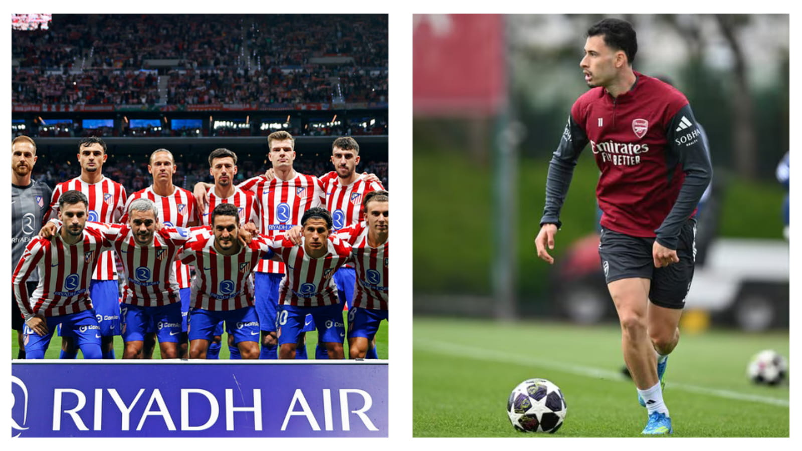 Atletico Madrid and Arsenal