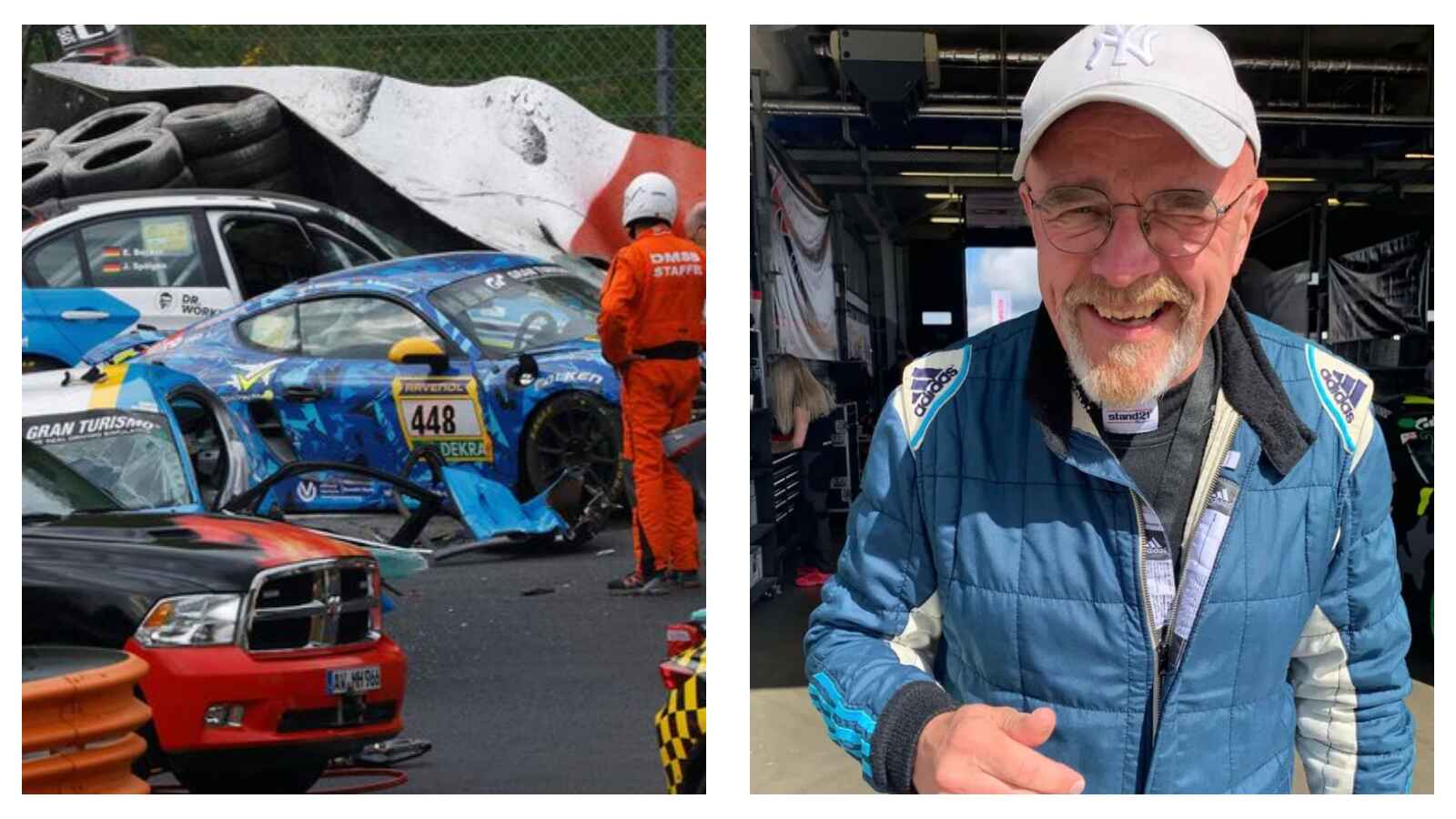 Crash scene and Juha Miettinen