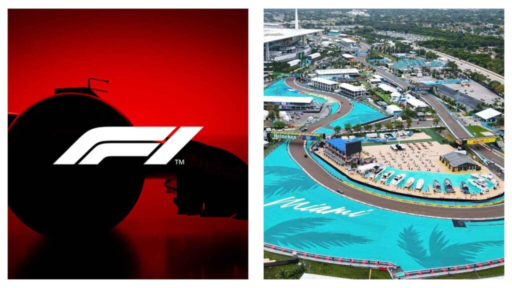F1 logo and Miami GP
