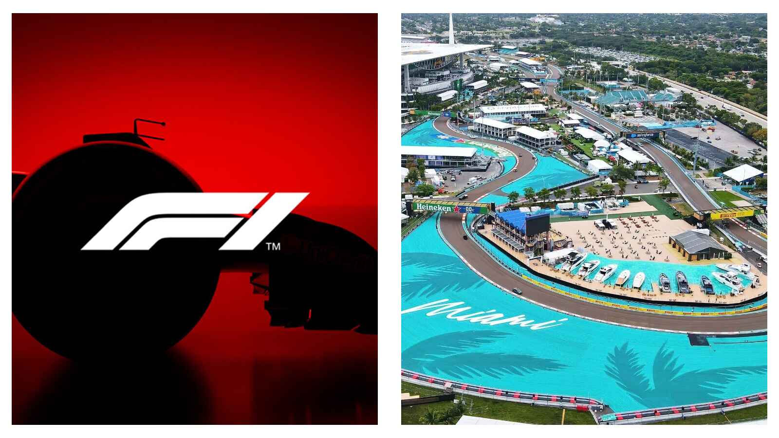 F1 logo and Miami GP