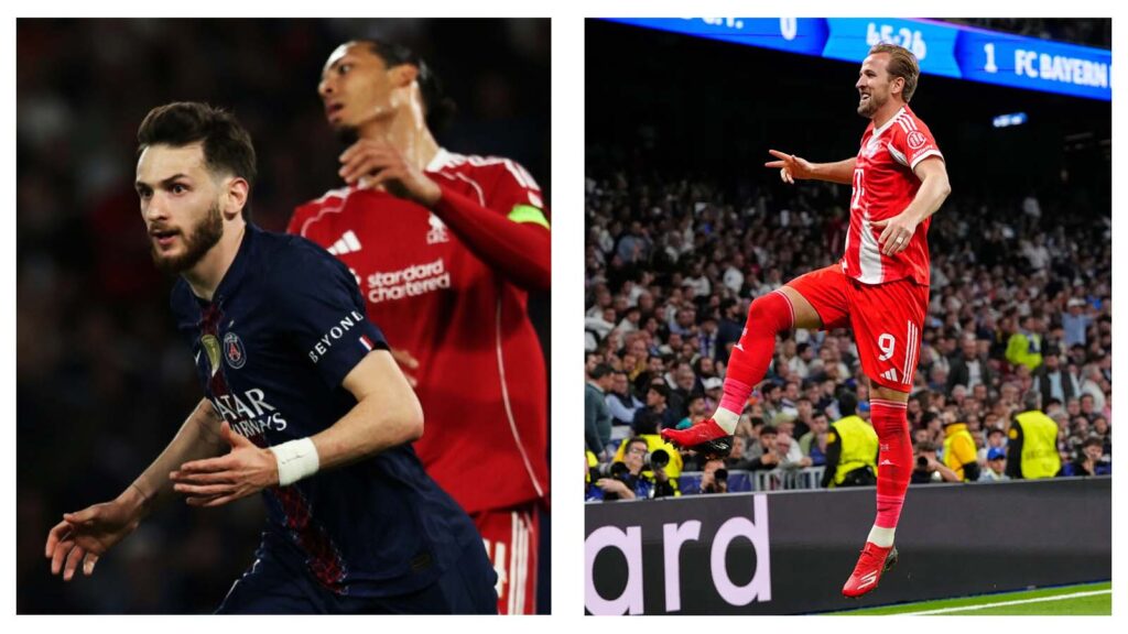 Khvicha Kvaratskhelia and Harry Kane