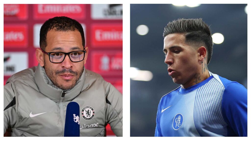 Liam Rosenior and Enzo Fernandez