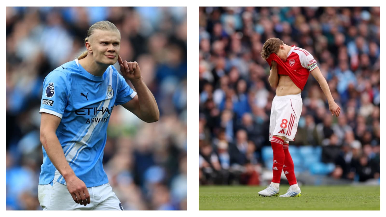 Man City's Erling Haaland & Arsenal's Martin Odegaard