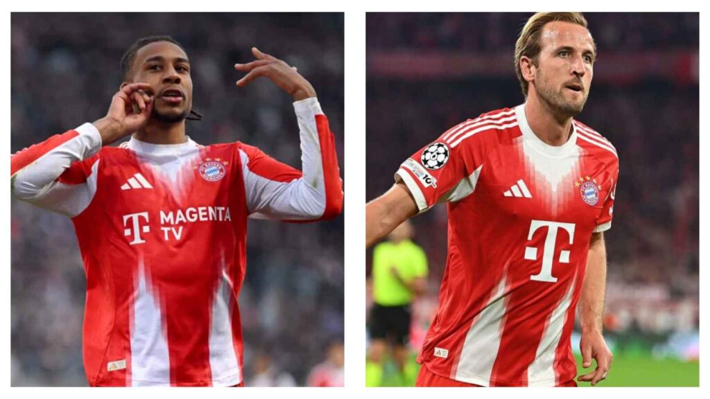 Michael Olise and Harry Kane Champions League