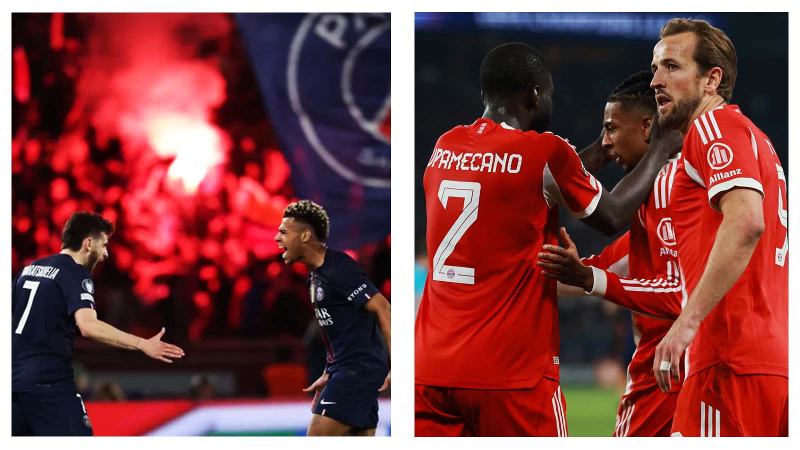 PSG and Bayern Munich players CL semi-final first leg