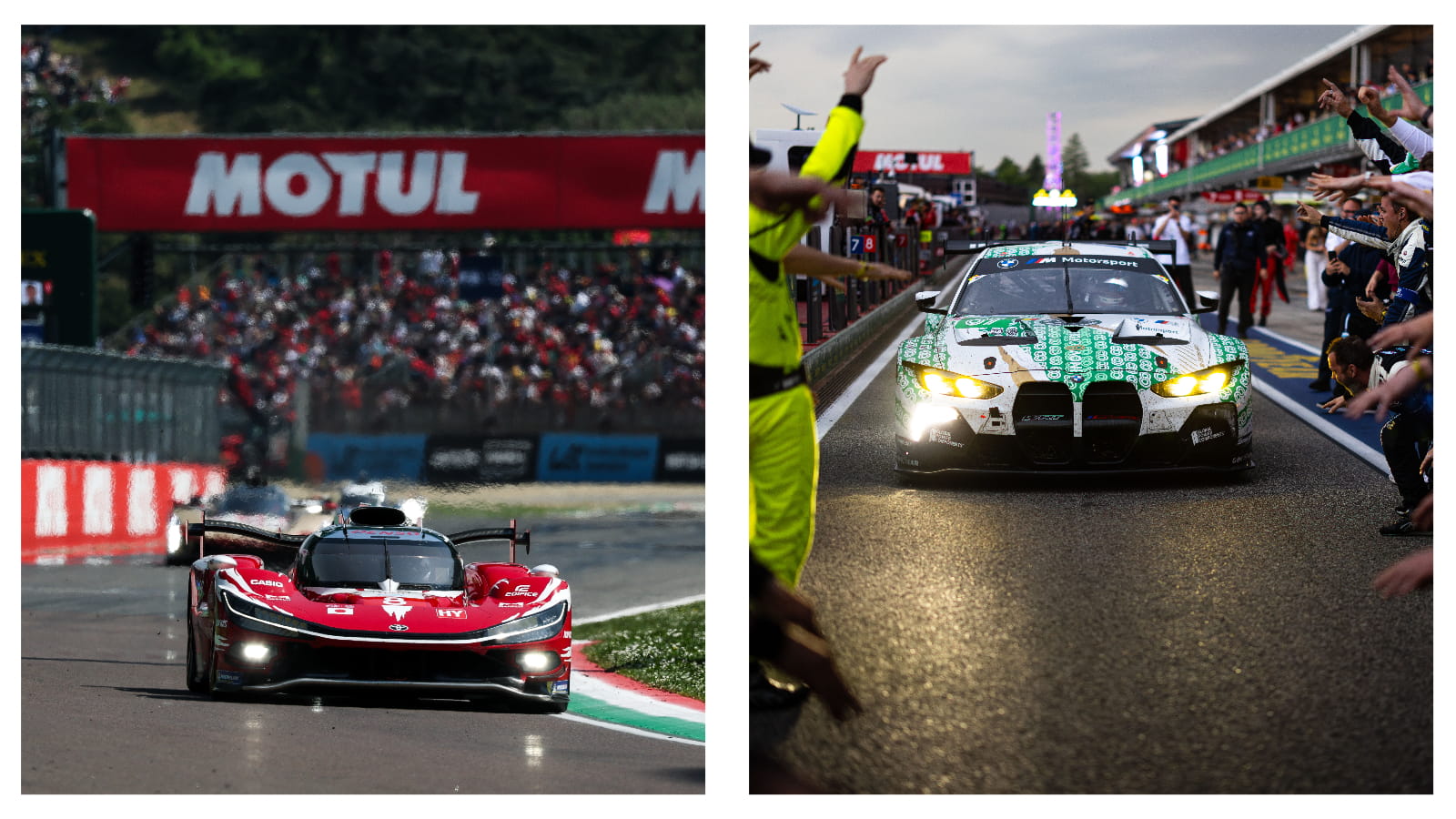 WEC Imola Toyota and BMW