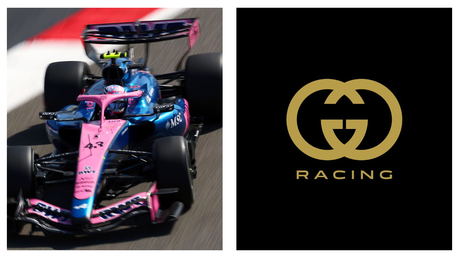 Alpine and Gucci F1 team