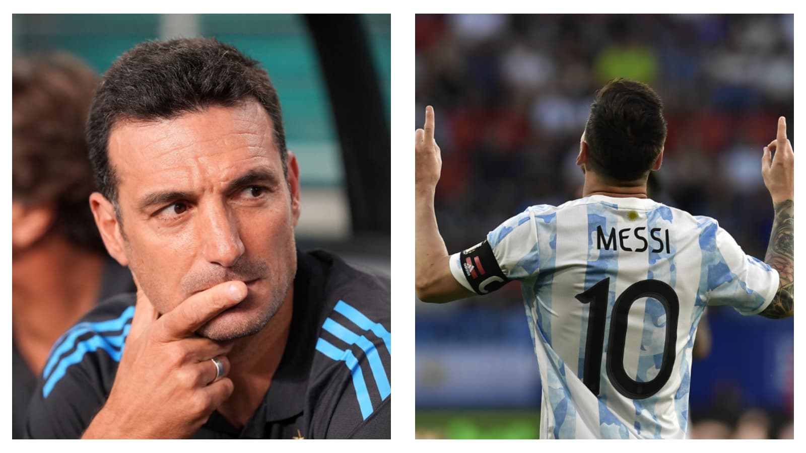 Argentina manager Lionel Scaloni & captain Lionel Messi