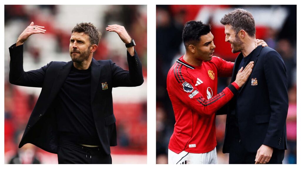 Michael Carrick and Casemiro
