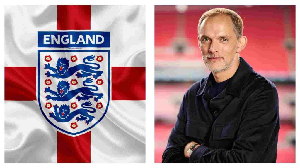 England badge and Thomas Tuchel