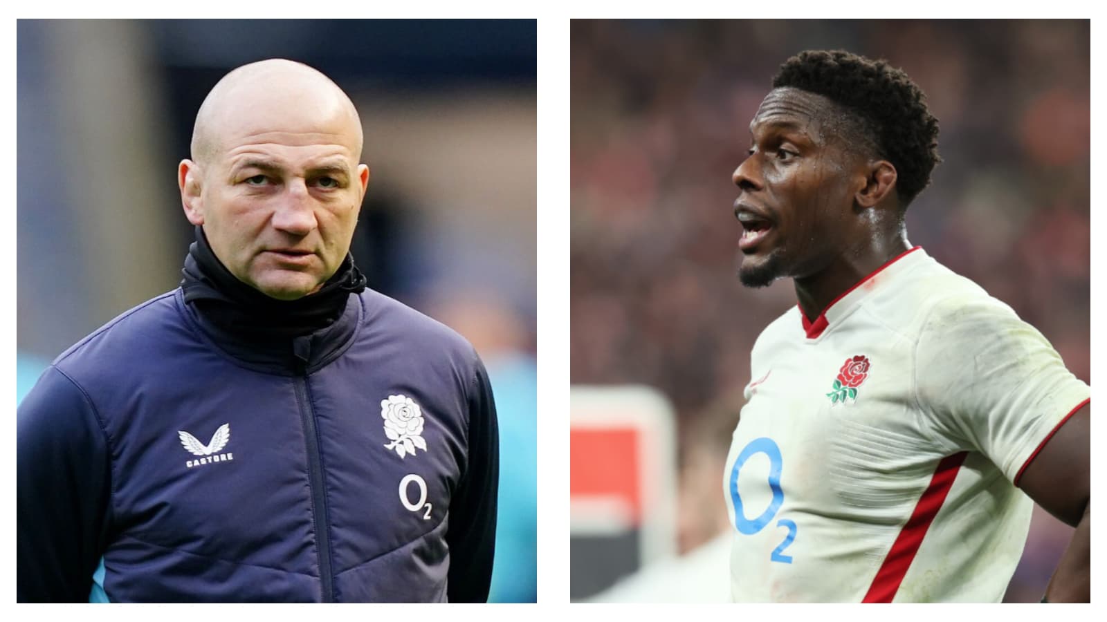 England head coach Steve Borthwick & captain Maro Itoje