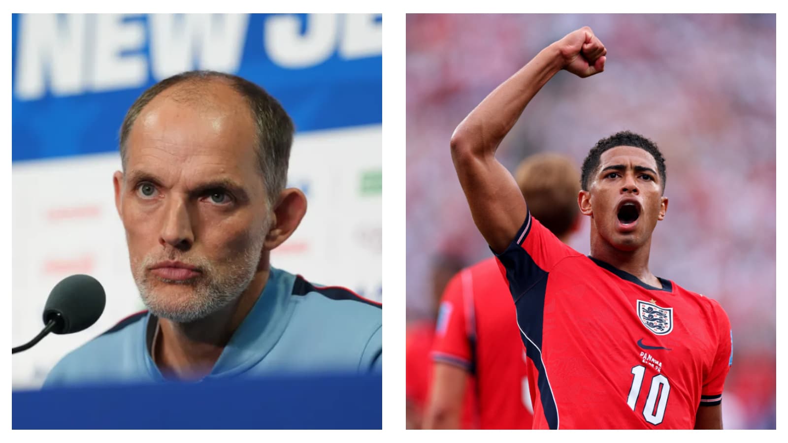 England head coach Thomas Tuchel & Jude Bellingham