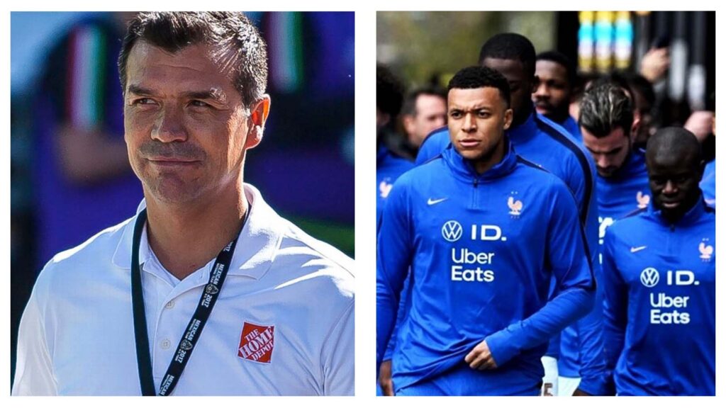 Jared Borgetti and Kylian Mbappe with France national team