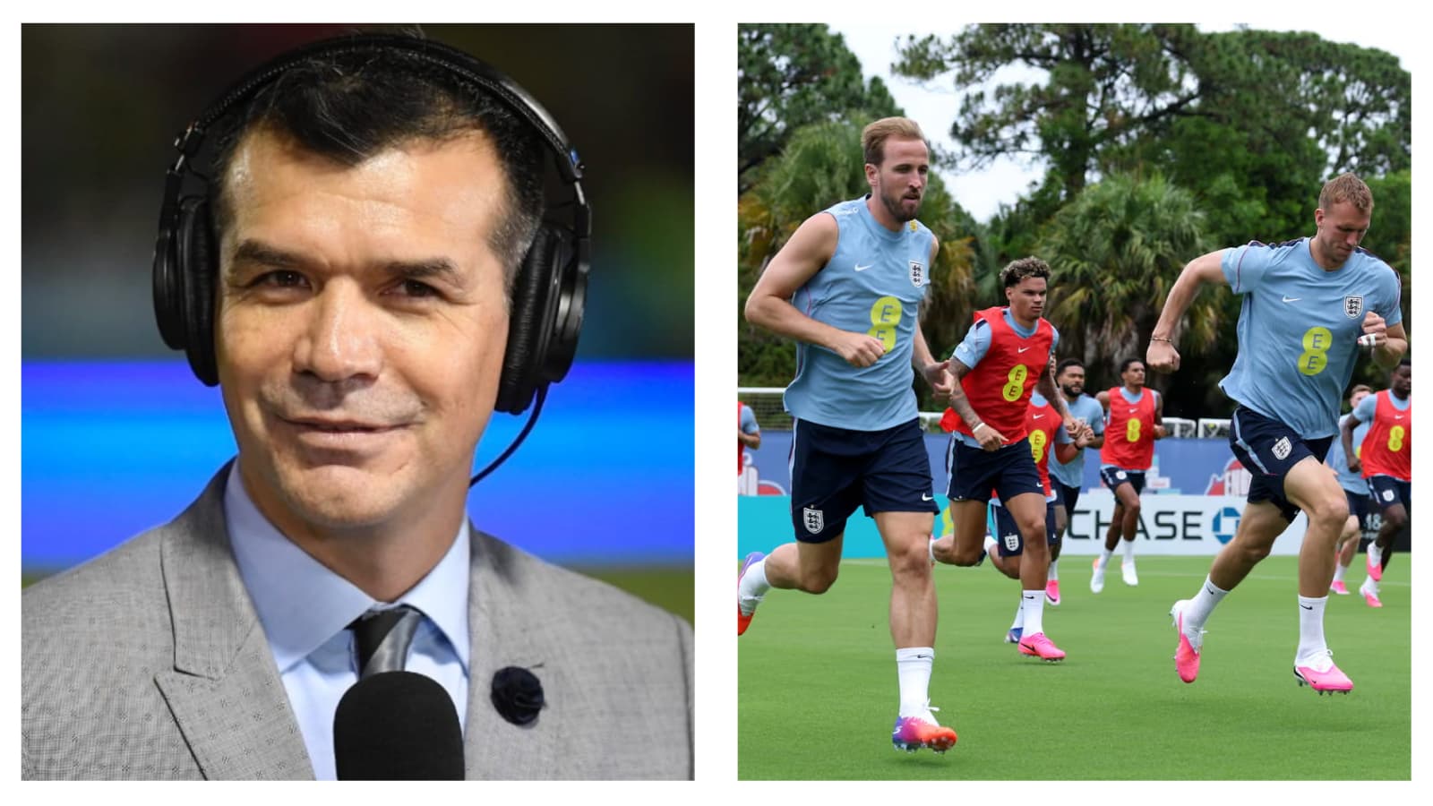 Mexico legend Jared Borgetti & England's World Cup squad during training