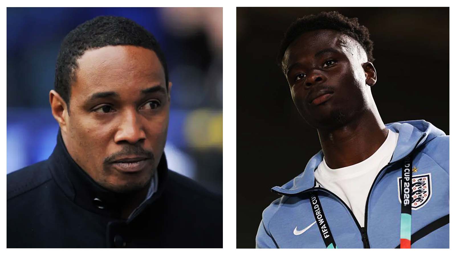 Paul Ince and Bukayo Saka