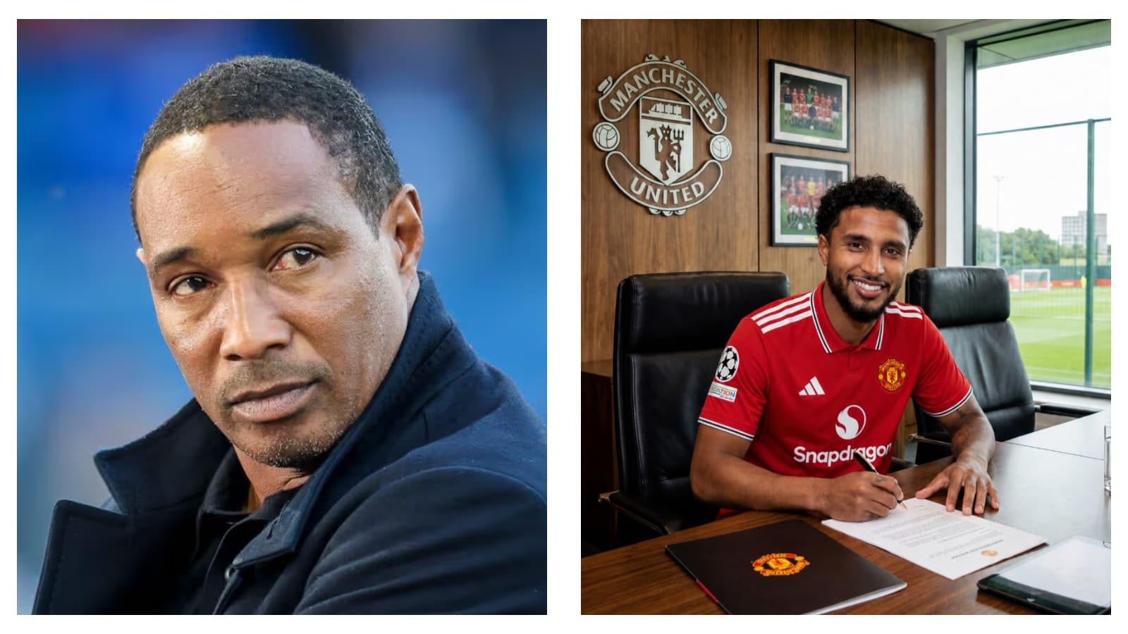Paul Ince and new Manchester Utd signing Ederson