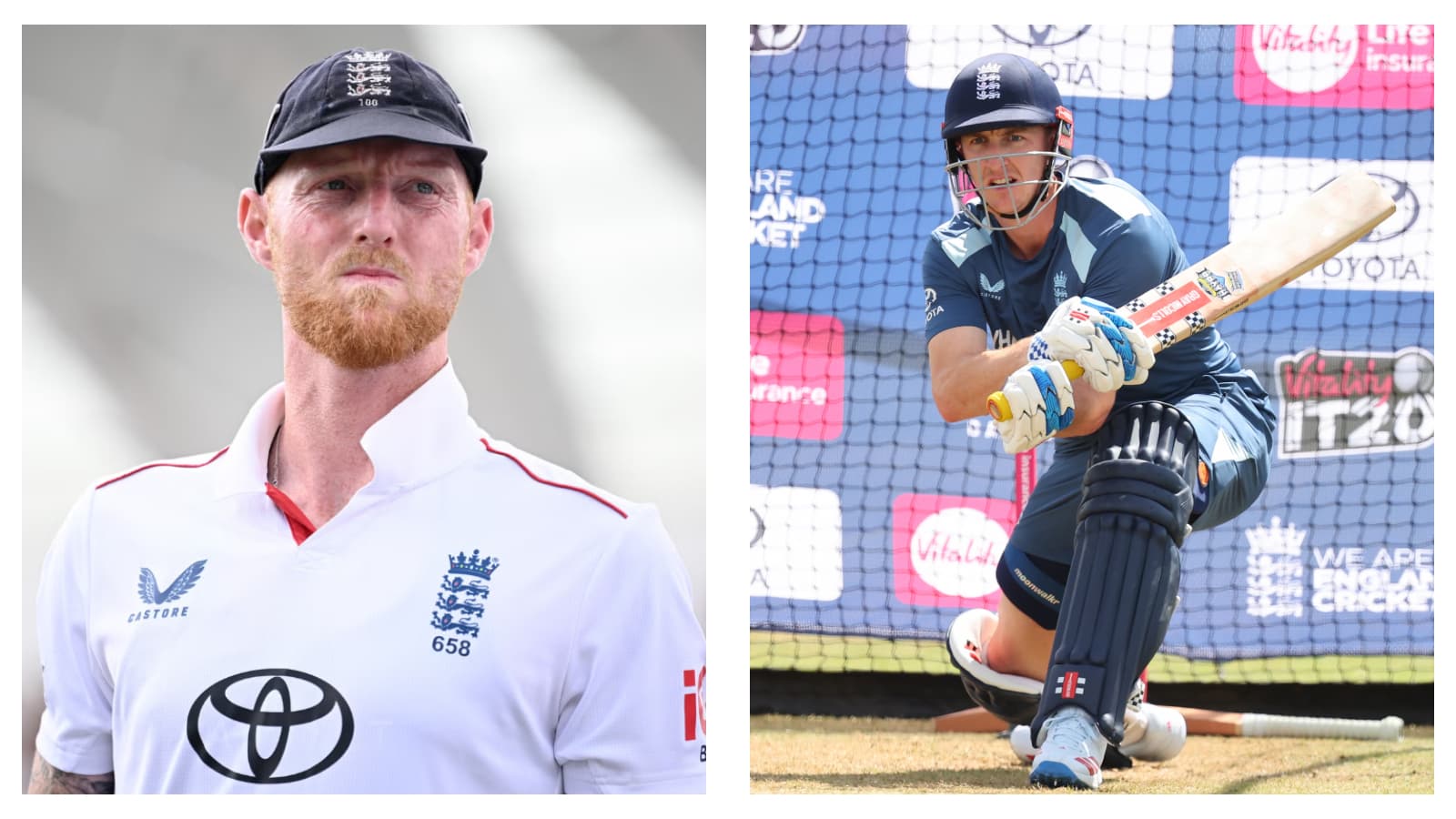 England captain Ben Stokes & vice-captain Harry Brook