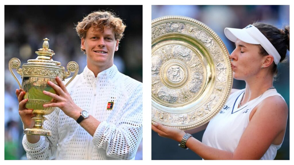 Jannik Sinner and Linda Noskova crowned champions at Wimbledon 2026