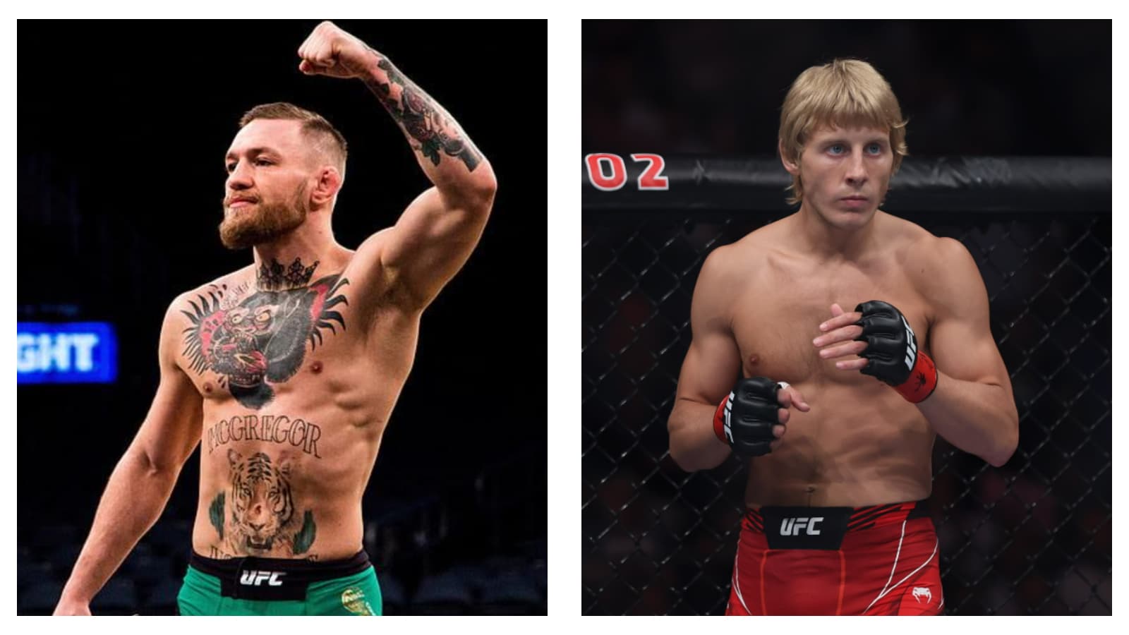 UFC's Conor McGregor and Paddy Pimblett
