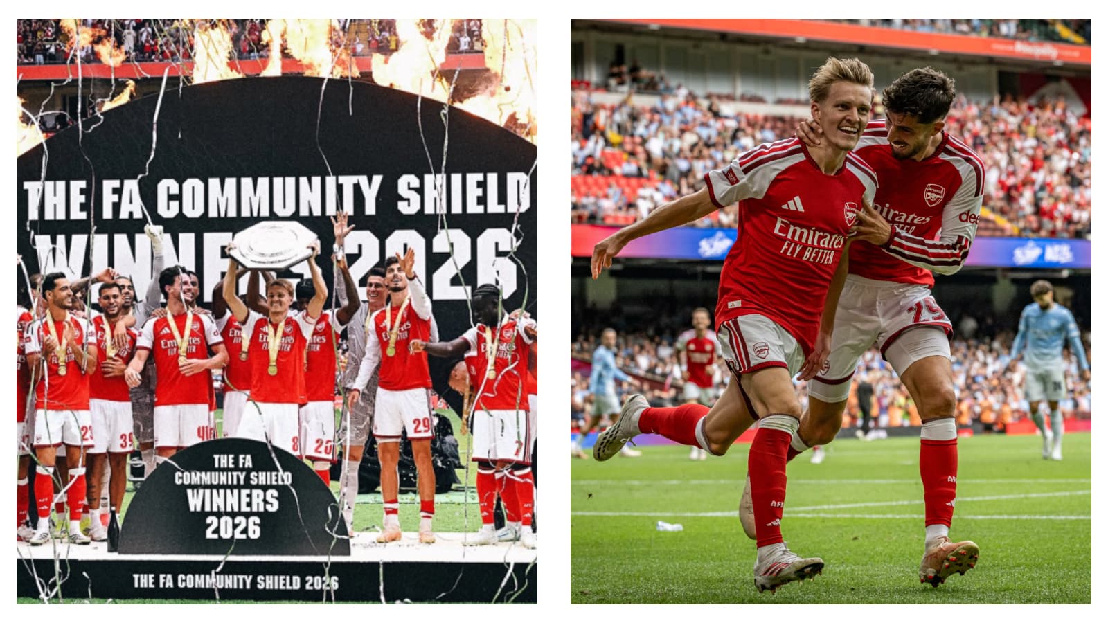 Arsenal beat Manchester City in 2026 FA Community Shield