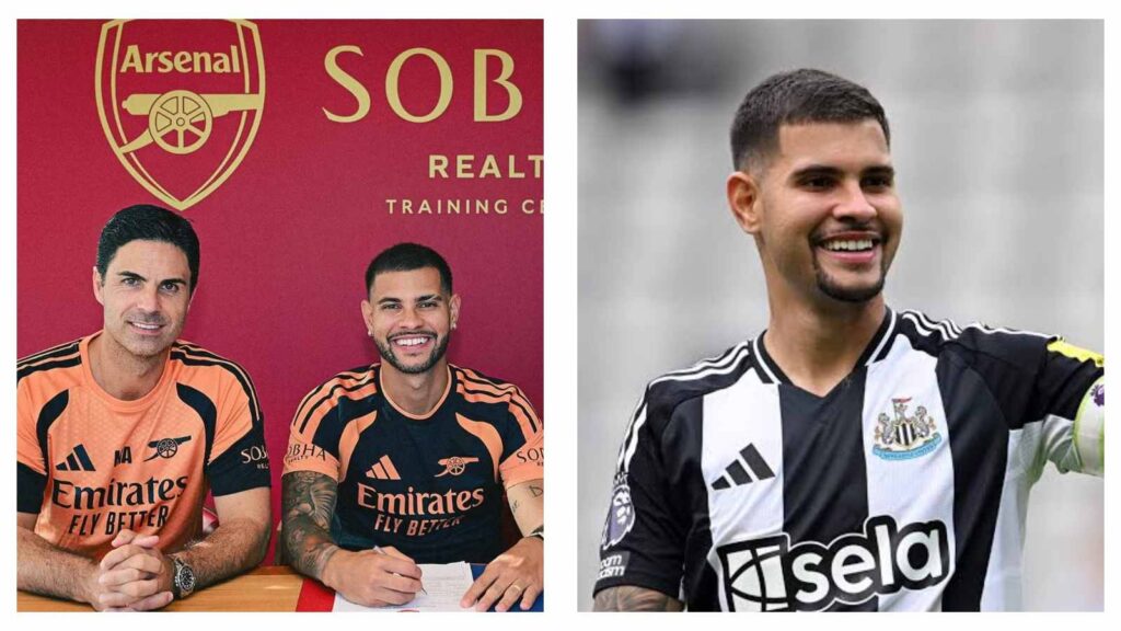 Bruno Guimaraes signs for Arsenal