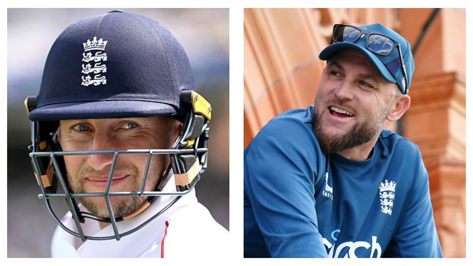 England Test captain Joe Root and former head coach Brendon McCullum