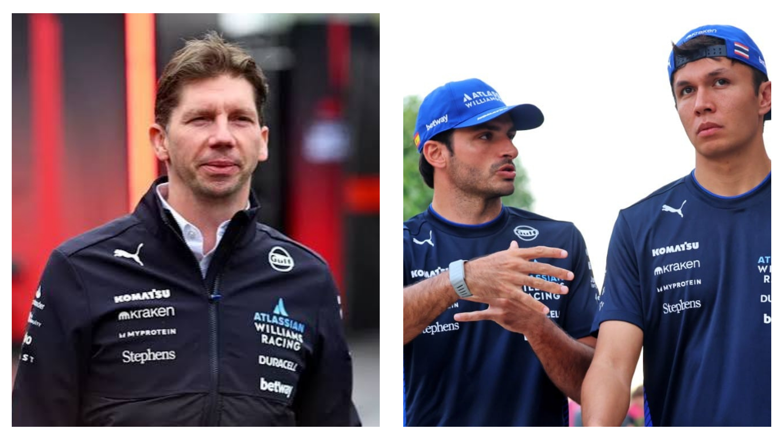 James Vowles williams team principal & Carlos Sainz and Alex Albon sign new deals with Williams
