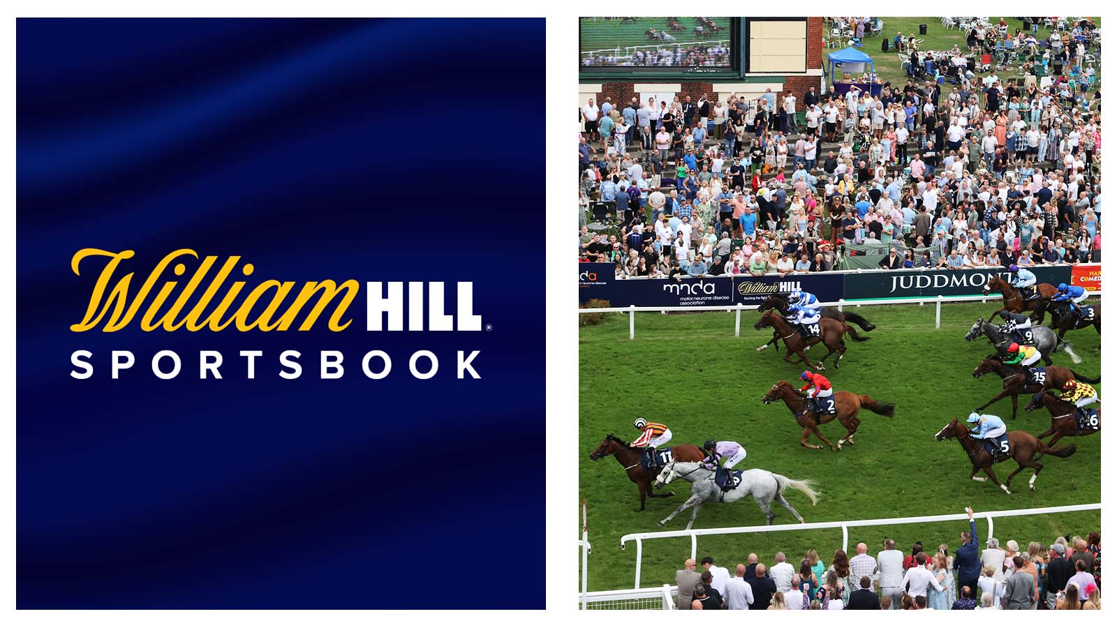William Hill sportsbook logo and Ripon’s Great St Wilfrid horse racing