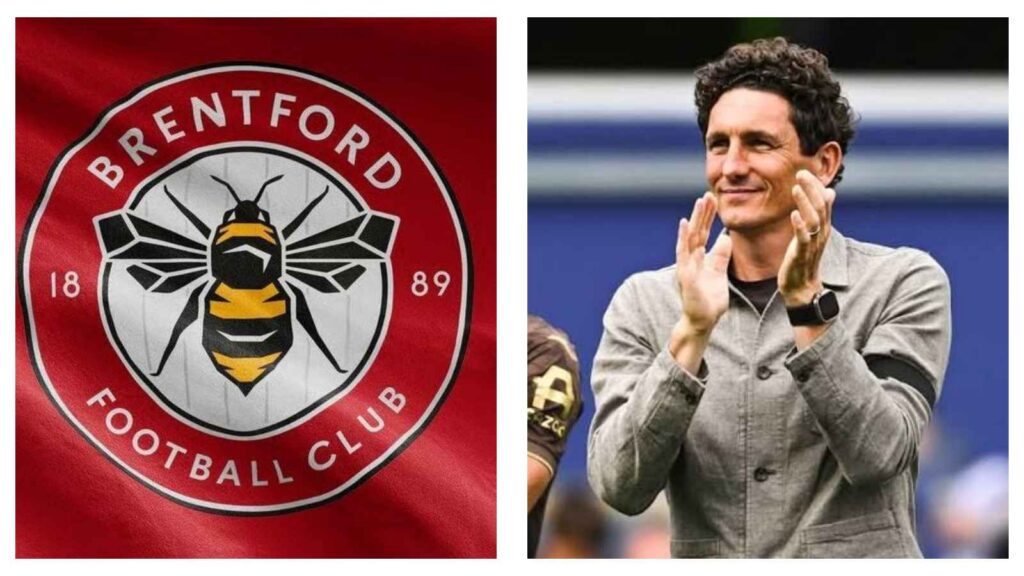 Brentford FC badge and Keith Andrews