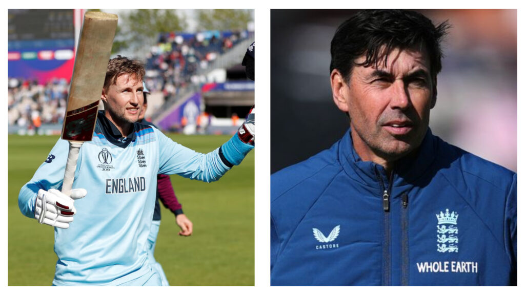 Joe Root and Stephen Fleming of England cricket