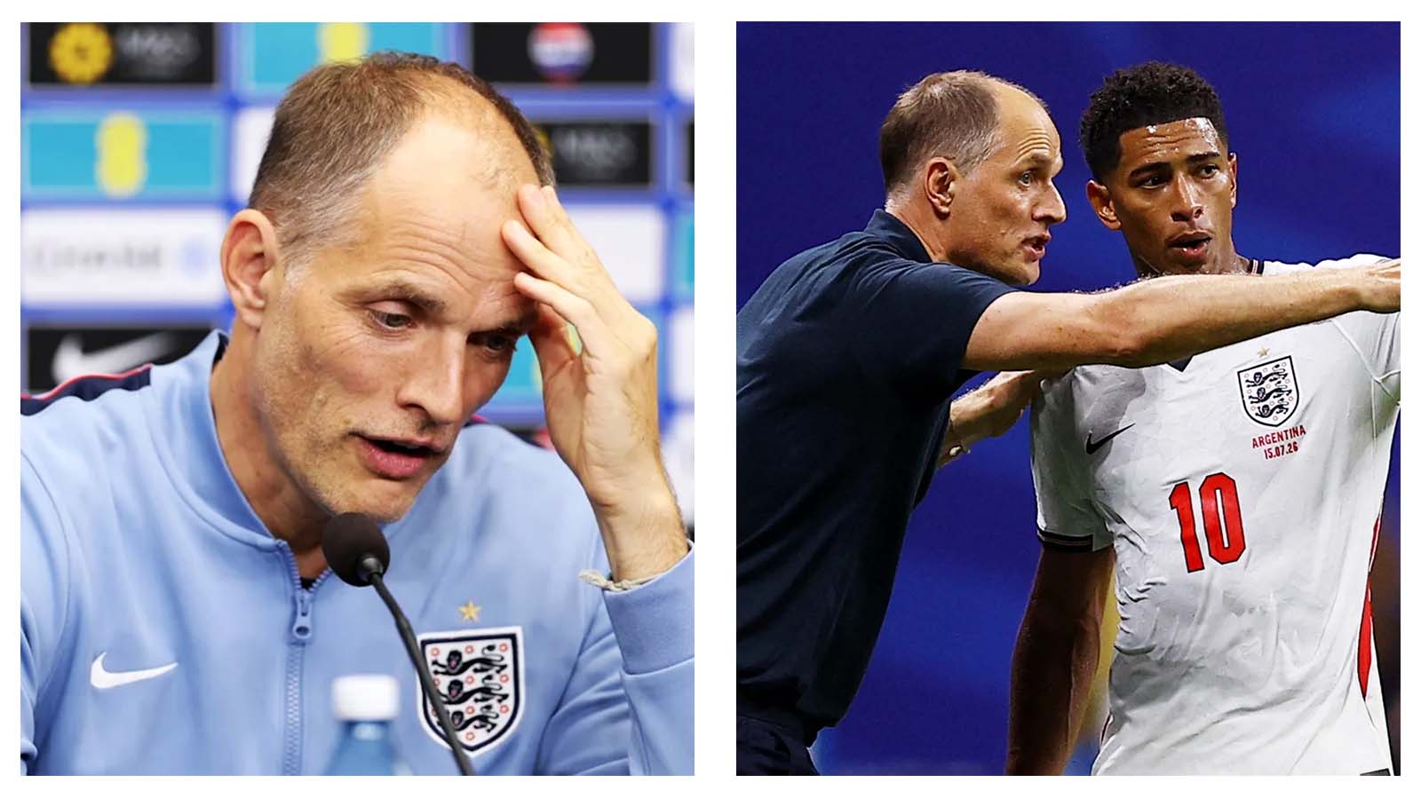 Thomas Tuchel and Jude Bellingham, England