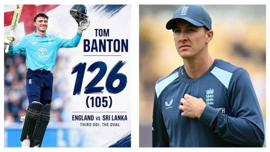 Tom Banton and Harry Brook England