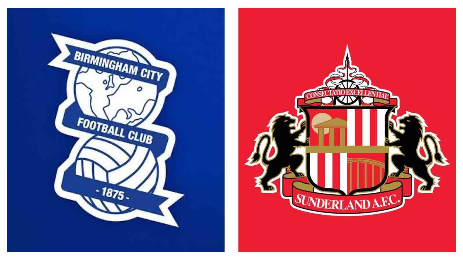 Birmingham City and Sunderland AFC logos
