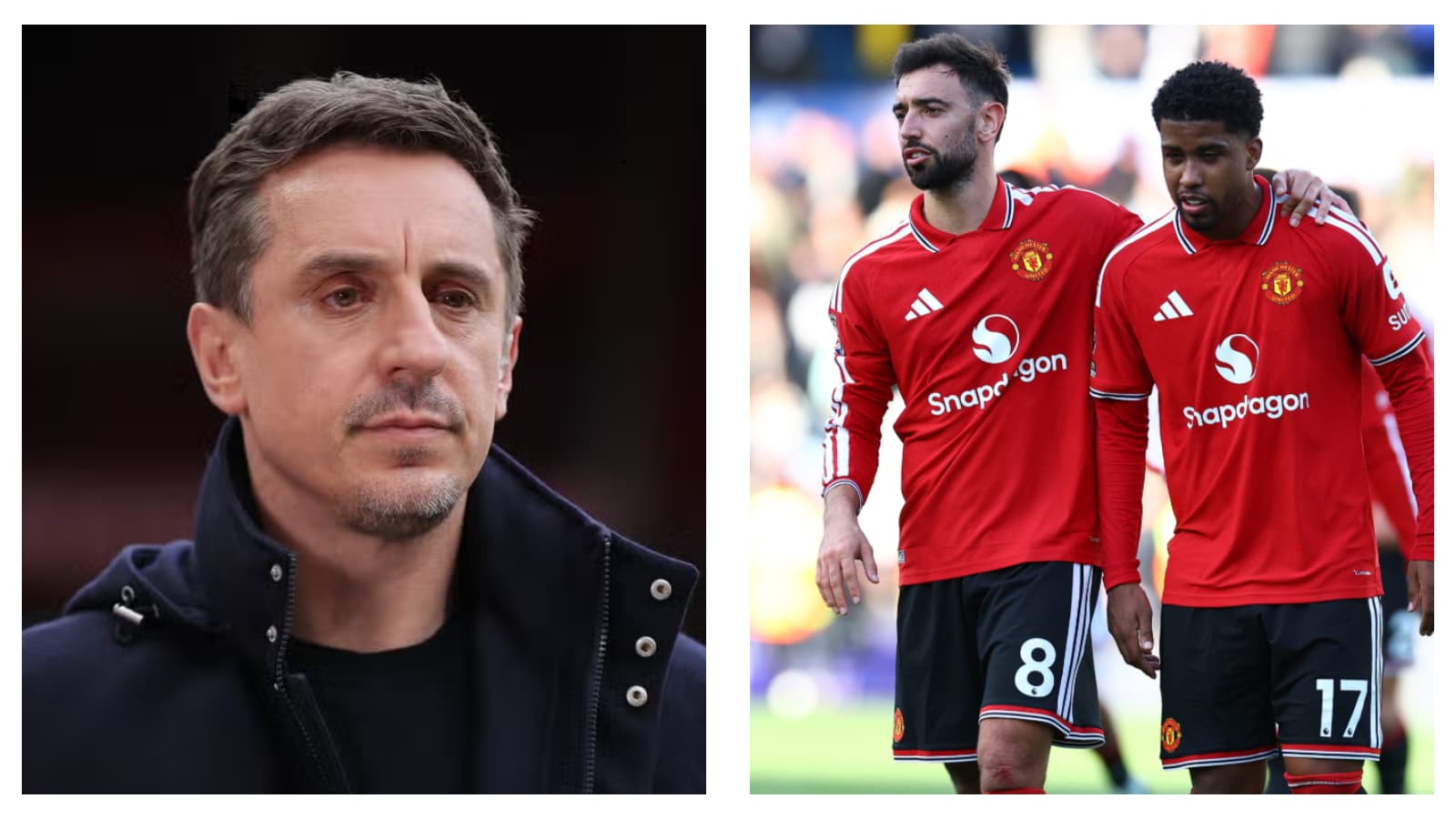 Gary Neville says it ‘is a must’ for Man Utd to finish fifth in the Premier League