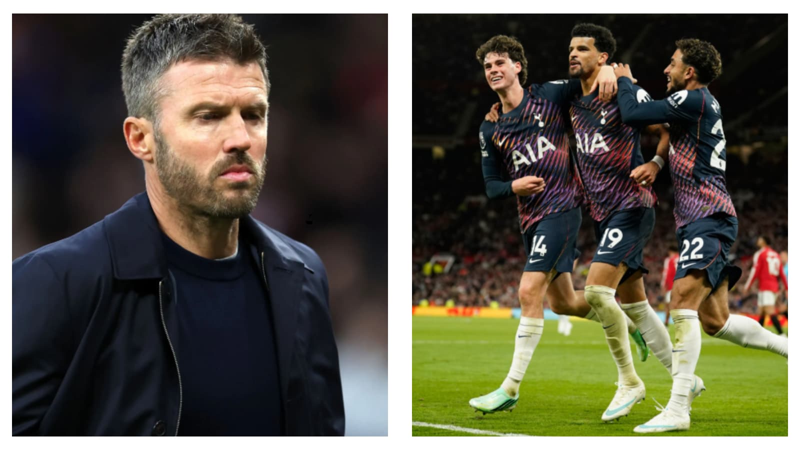 Man Utd boss Michael Carrick was frustrated after the draw with 10-man Tottenham
