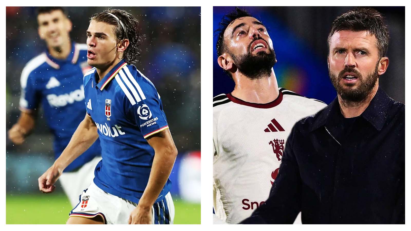 Nico Paz and Bruno Fernandes, Michael Carrick