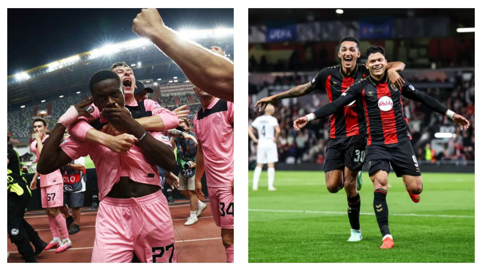 Sunderland and Bournemouth recorded Europa League wins on Thursday